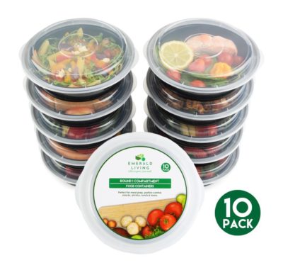 Meal prep containers – round