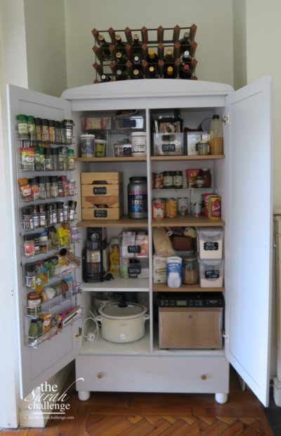 IKEA wardrobe into a kitchen pantry | The Sarah Challenge